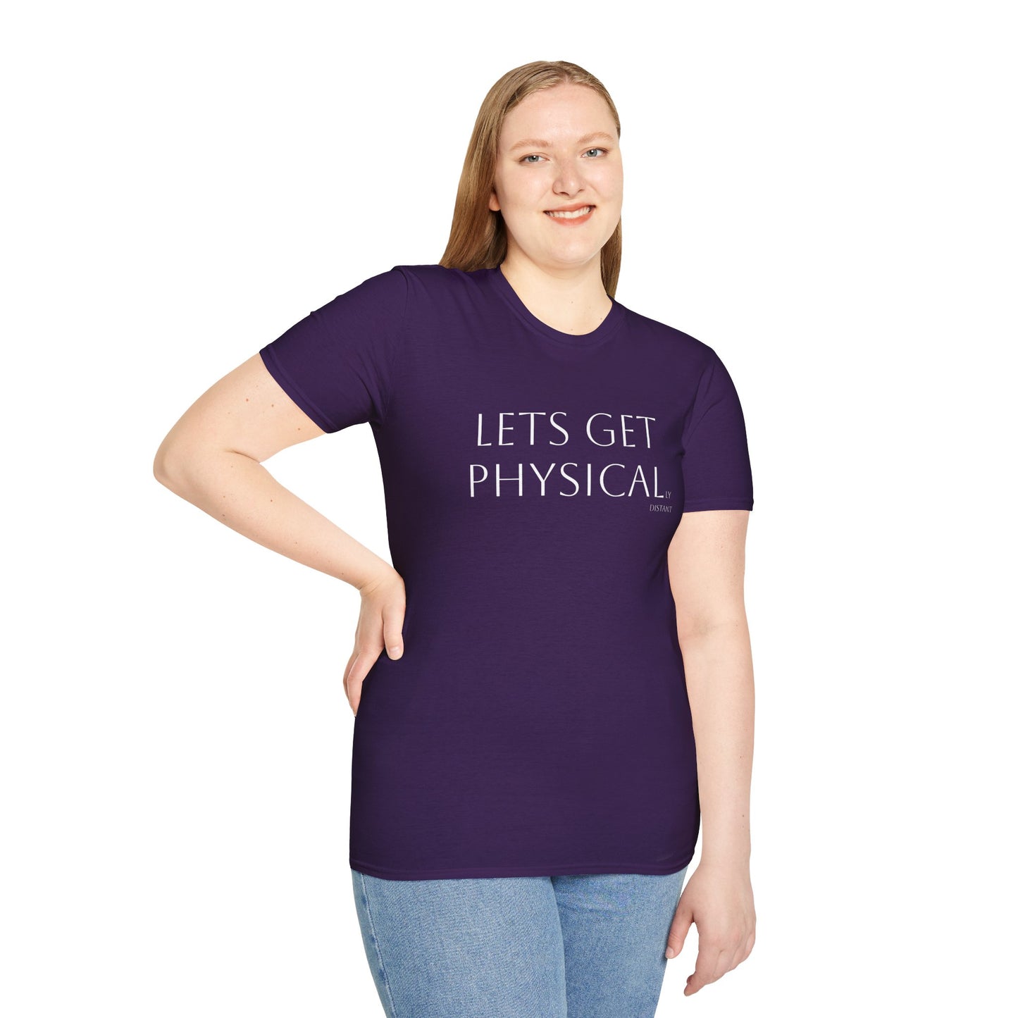 Unisex Softstyle T-Shirt - 'Let's Get Physical' - Motivational Fitness Tee