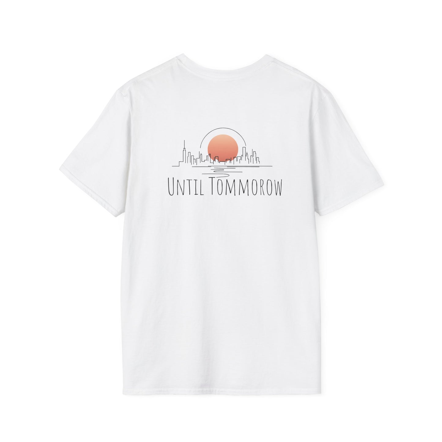 Unisex Softstyle T-Shirt - "Until Tomorrow" City Skyline Graphic Tee