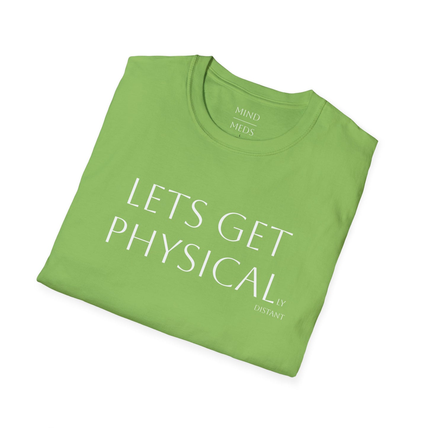 Unisex Softstyle T-Shirt - 'Let's Get Physical' - Motivational Fitness Tee