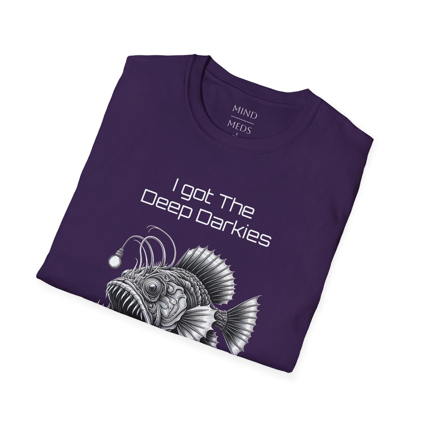 I Got The Deep Darkies Unisex Softstyle T-Shirt - Fun Graphic Tee for Fishing Enthusiasts