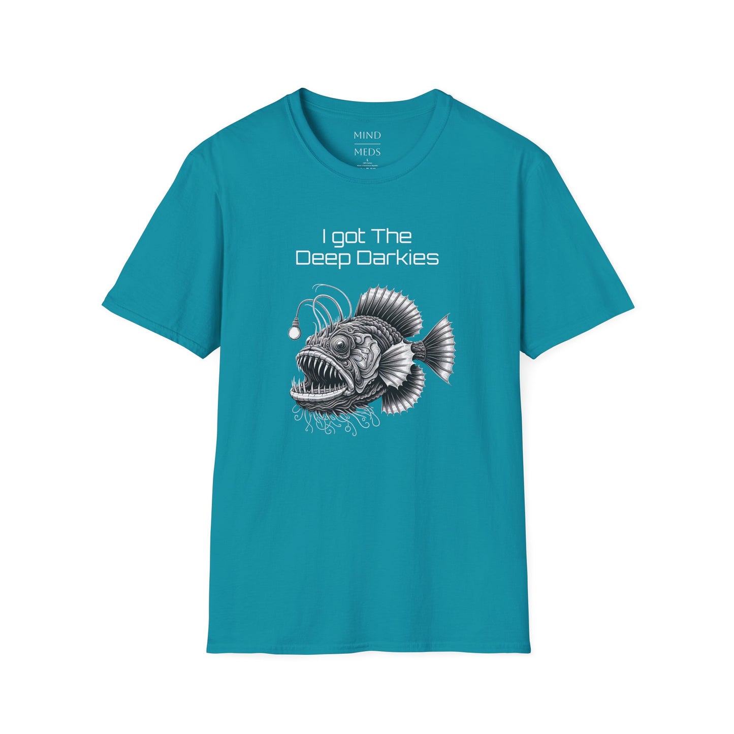 I Got The Deep Darkies Unisex Softstyle T-Shirt - Fun Graphic Tee for Fishing Enthusiasts