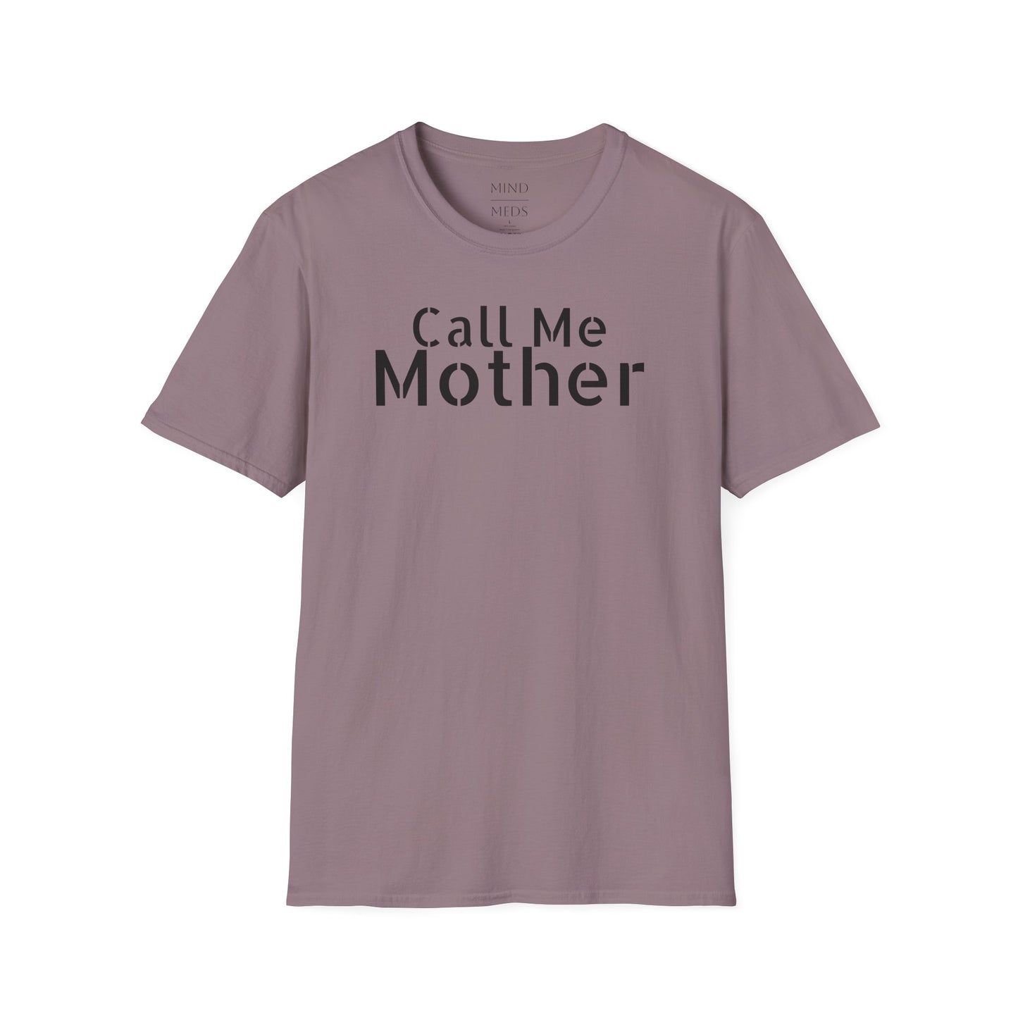 Call Me Mother Unisex Softstyle T-Shirt - Vibrant Rainbow Art for Moms