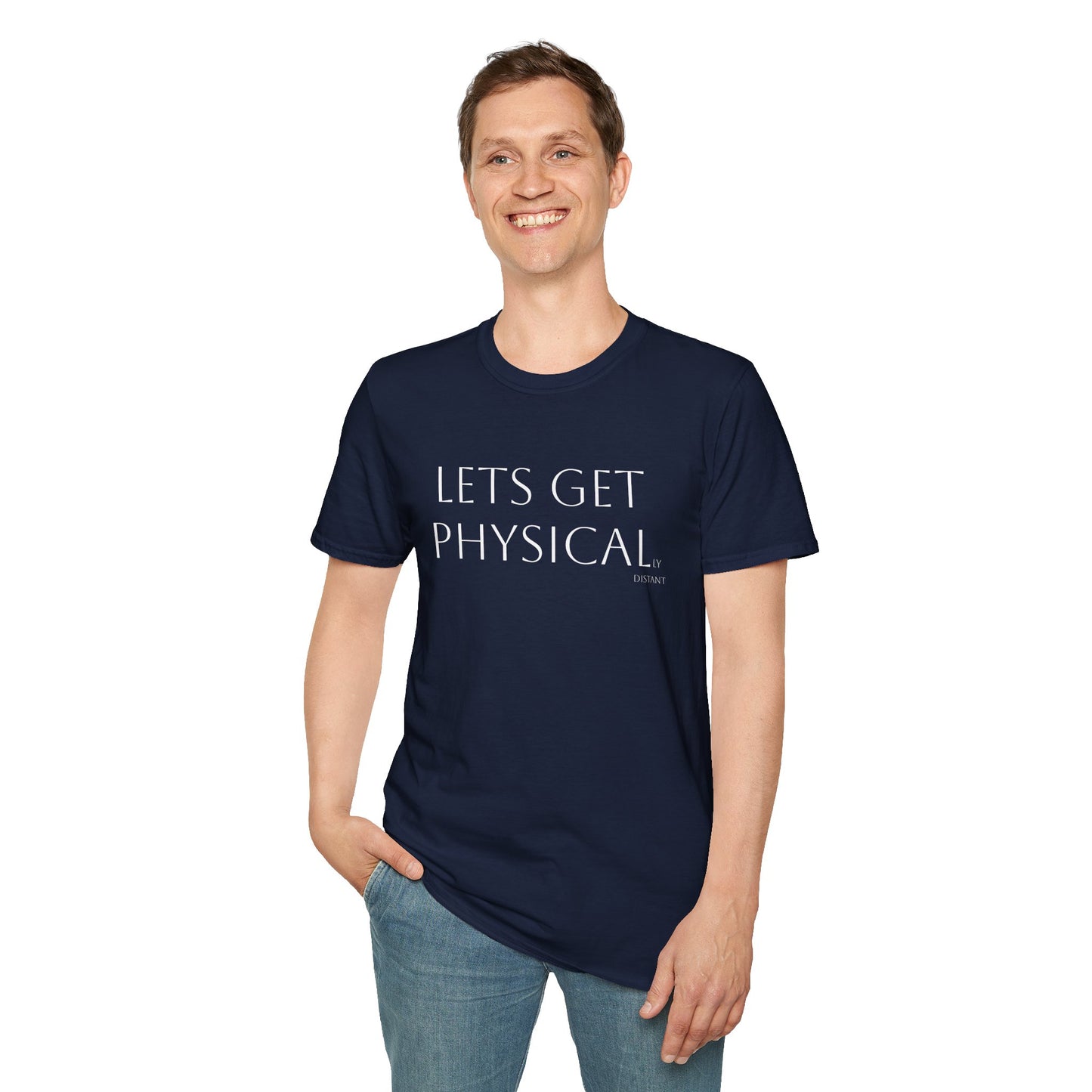 Unisex Softstyle T-Shirt - 'Let's Get Physical' - Motivational Fitness Tee