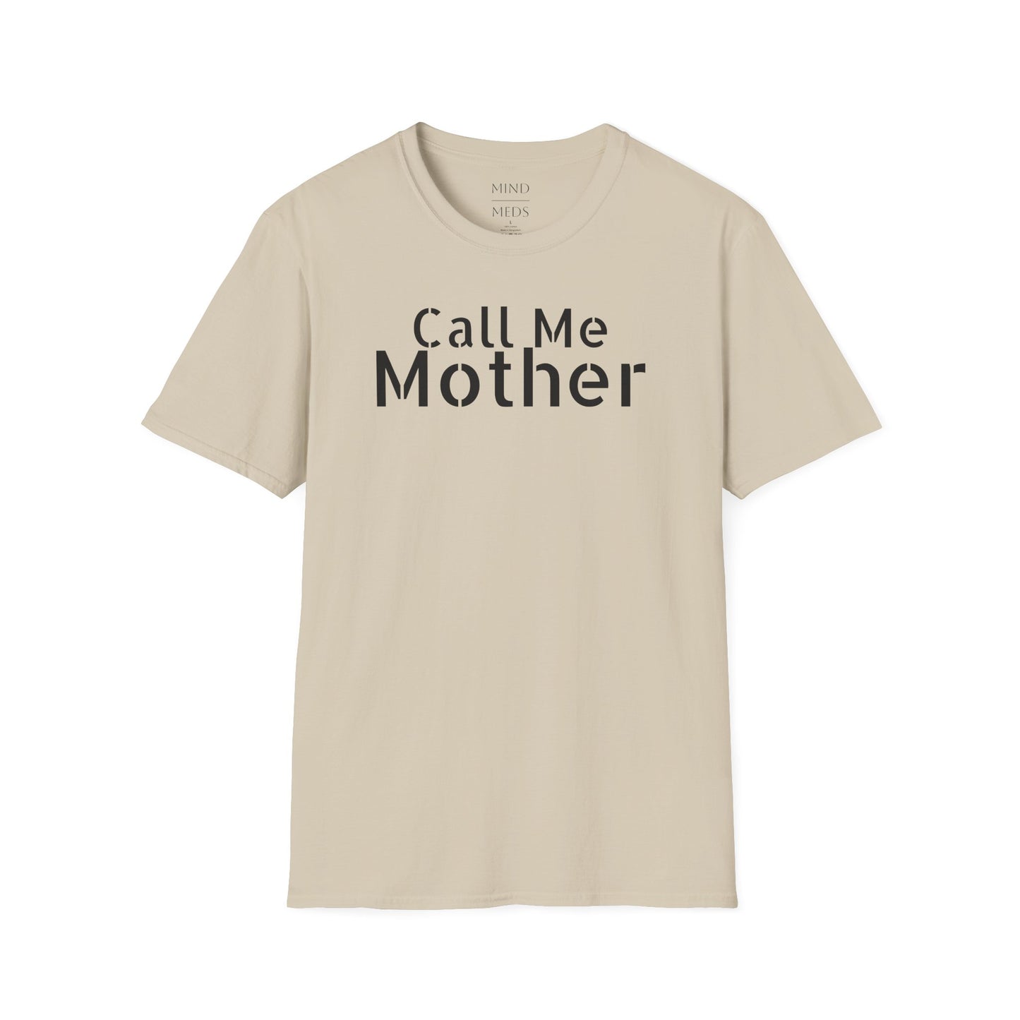 Call Me Mother Unisex Softstyle T-Shirt - Vibrant Rainbow Art for Moms