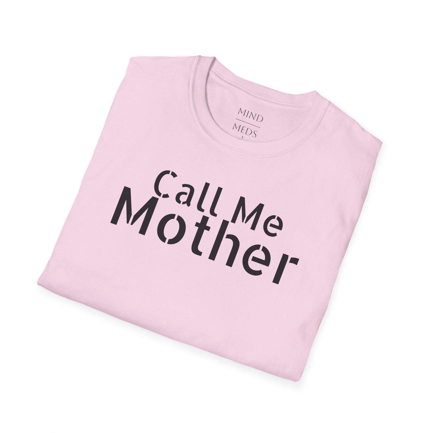 Call Me Mother Unisex Softstyle T-Shirt - Vibrant Rainbow Art for Moms