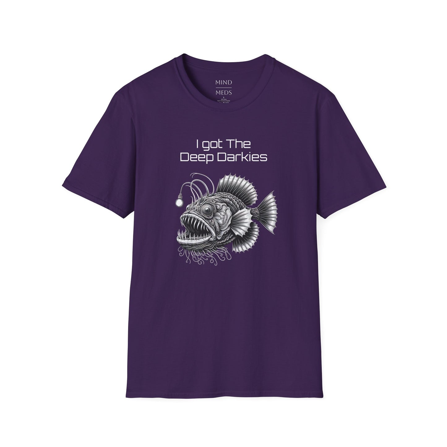 I Got The Deep Darkies Unisex Softstyle T-Shirt - Fun Graphic Tee for Fishing Enthusiasts