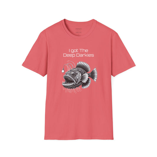 I Got The Deep Darkies Unisex Softstyle T-Shirt - Fun Graphic Tee for Fishing Enthusiasts