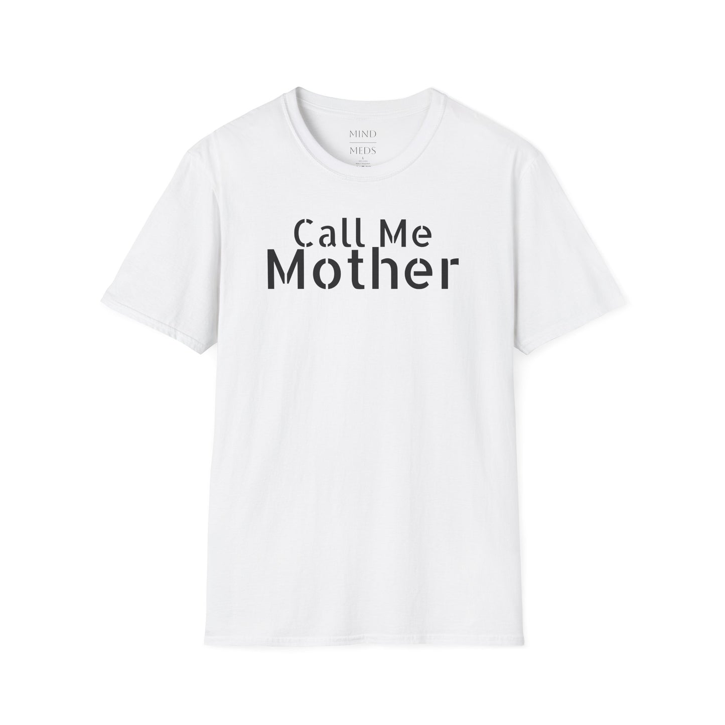 Call Me Mother Unisex Softstyle T-Shirt - Vibrant Rainbow Art for Moms