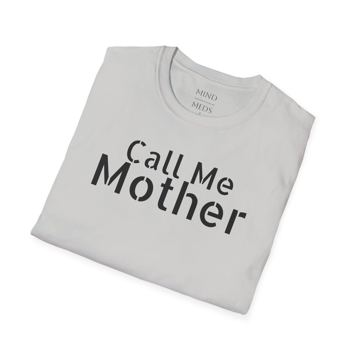 Call Me Mother Unisex Softstyle T-Shirt - Vibrant Rainbow Art for Moms