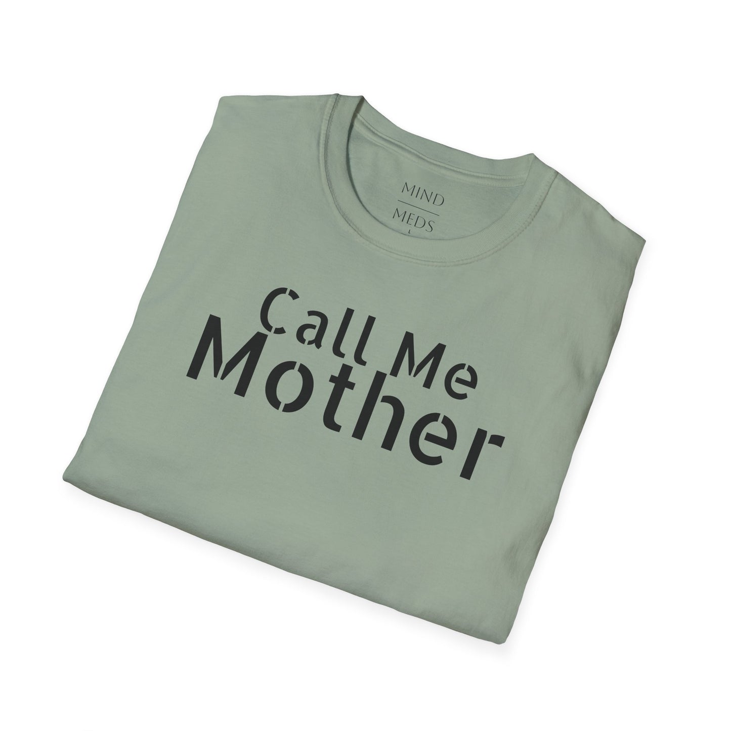 Call Me Mother Unisex Softstyle T-Shirt - Vibrant Rainbow Art for Moms