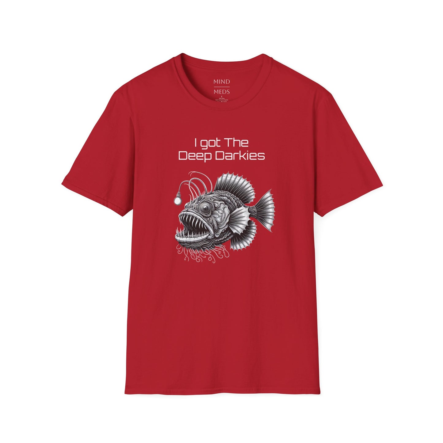 I Got The Deep Darkies Unisex Softstyle T-Shirt - Fun Graphic Tee for Fishing Enthusiasts