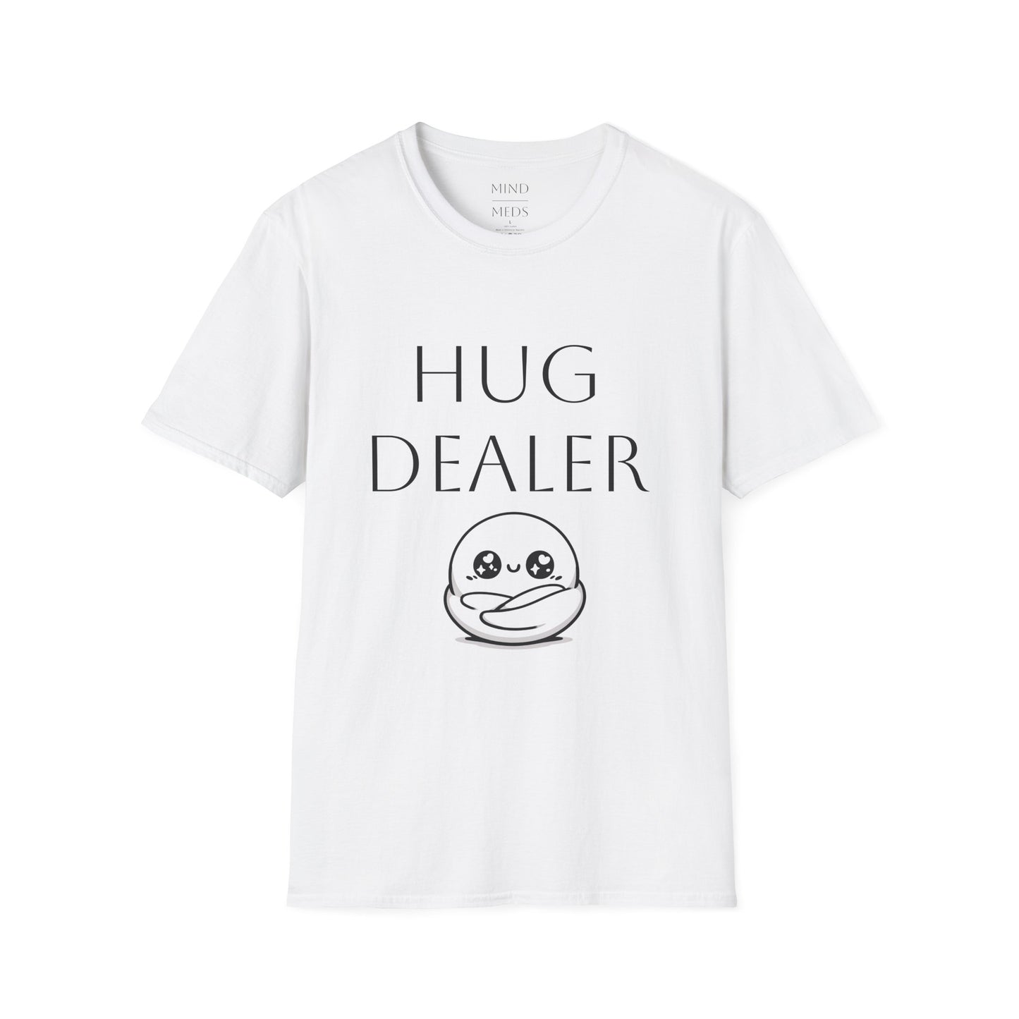 Funny "Hug Dealer" Unisex Softstyle T-Shirt - Perfect Gift for Friends and Family