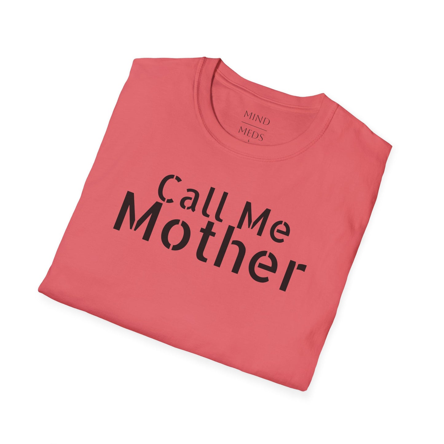 Call Me Mother Unisex Softstyle T-Shirt - Vibrant Rainbow Art for Moms