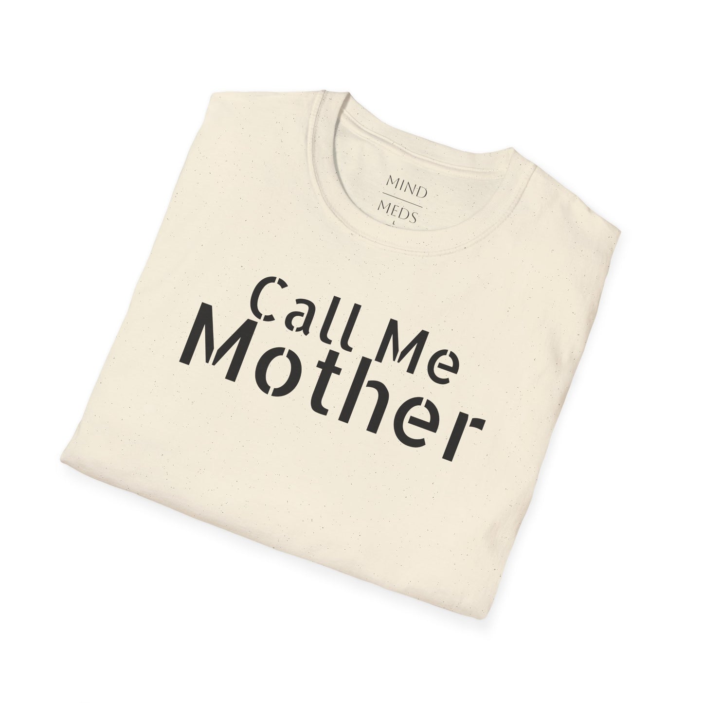 Call Me Mother Unisex Softstyle T-Shirt - Vibrant Rainbow Art for Moms