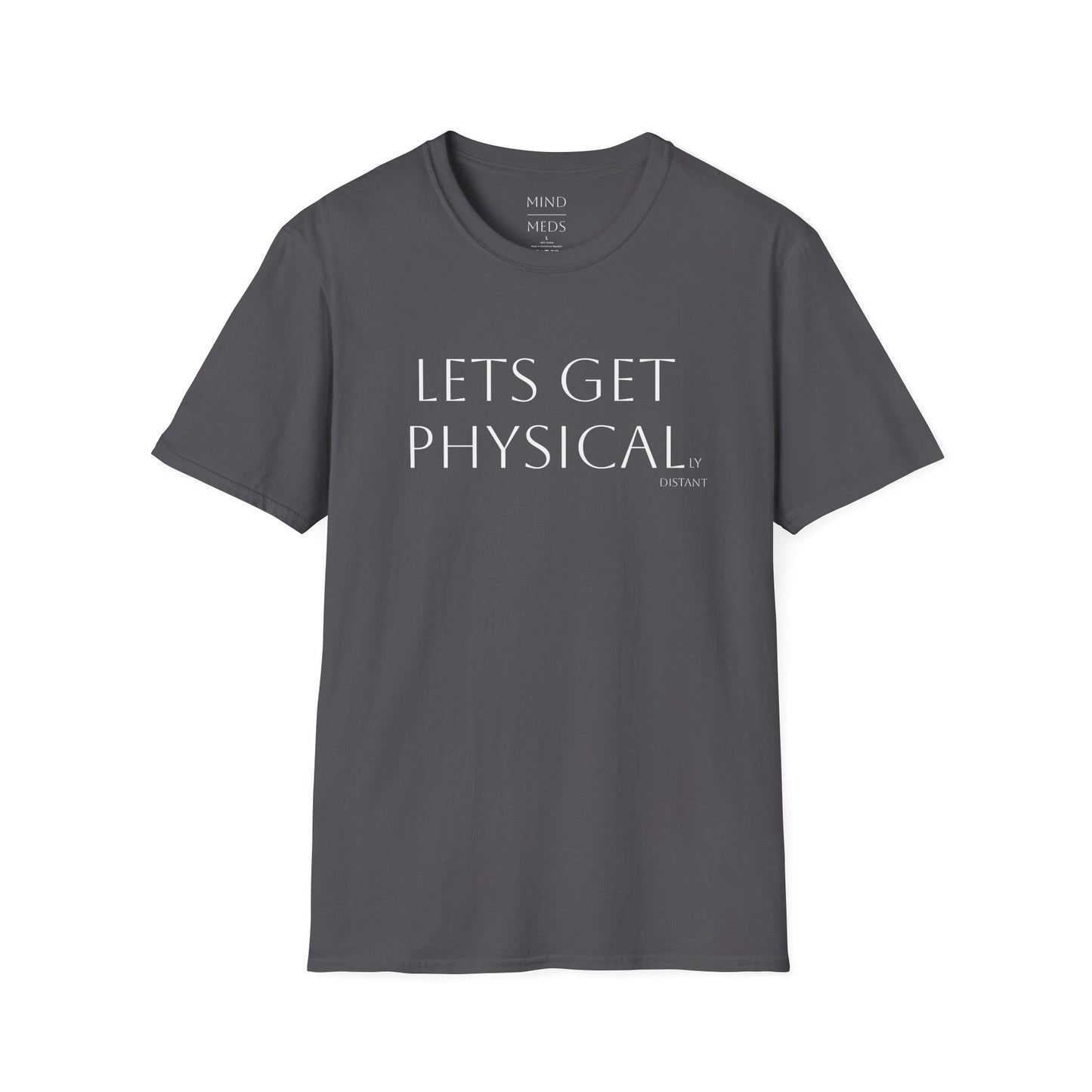 Unisex Softstyle T-Shirt - 'Let's Get Physical' - Motivational Fitness Tee