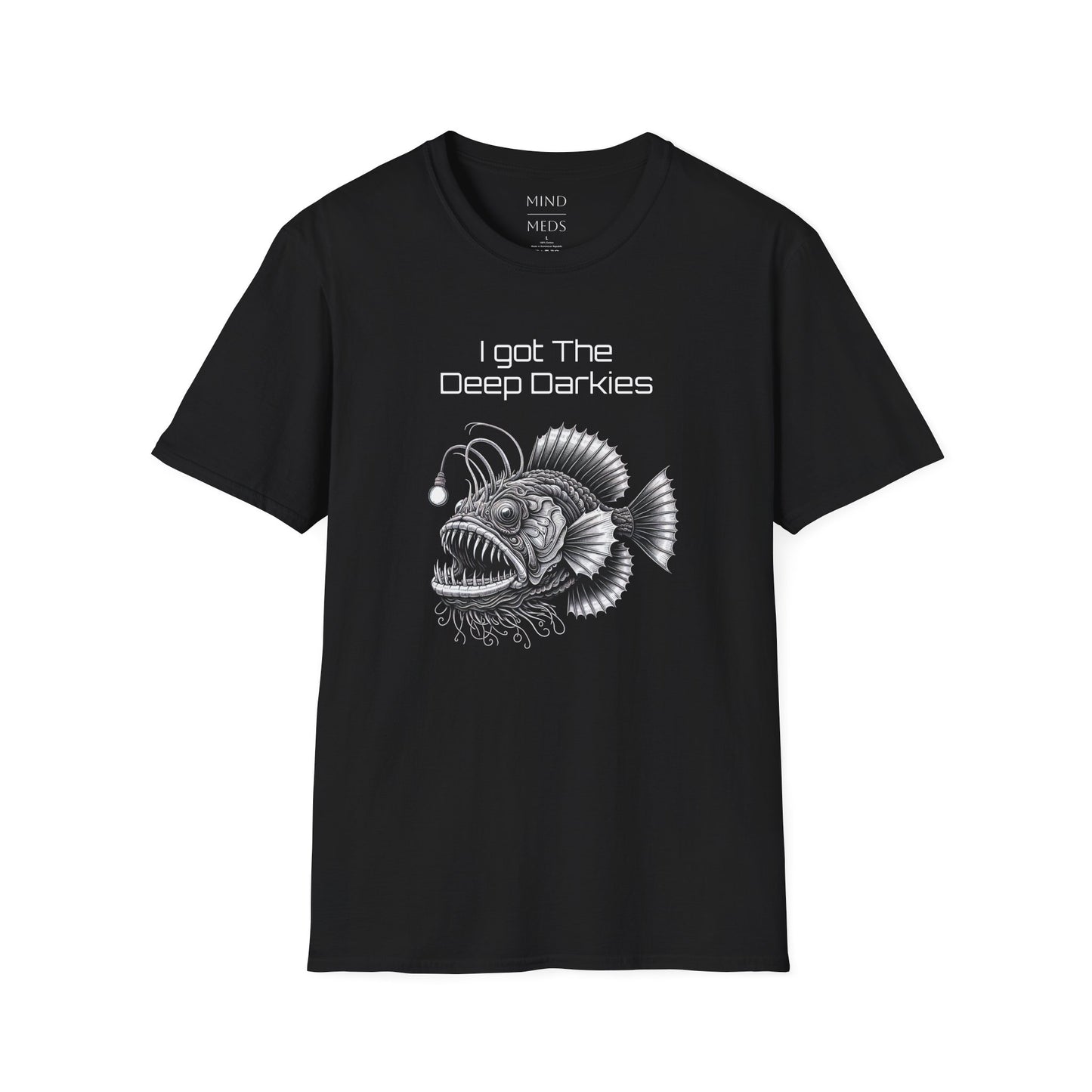 I Got The Deep Darkies Unisex Softstyle T-Shirt - Fun Graphic Tee for Fishing Enthusiasts