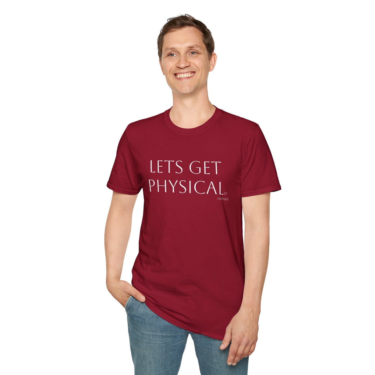 Unisex Softstyle T-Shirt - 'Let's Get Physical' - Motivational Fitness Tee