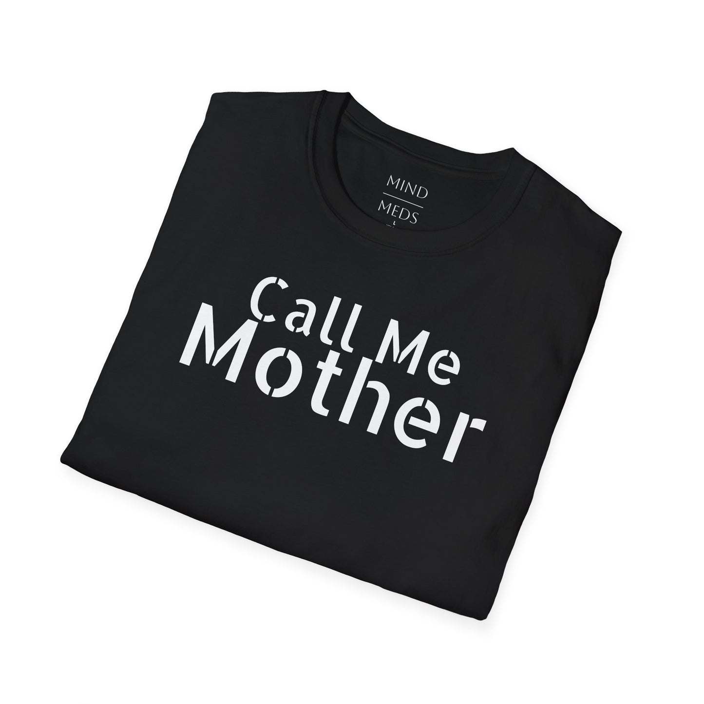 Call Me Mother Unisex Softstyle T-Shirt - Vibrant Rainbow Art for Moms