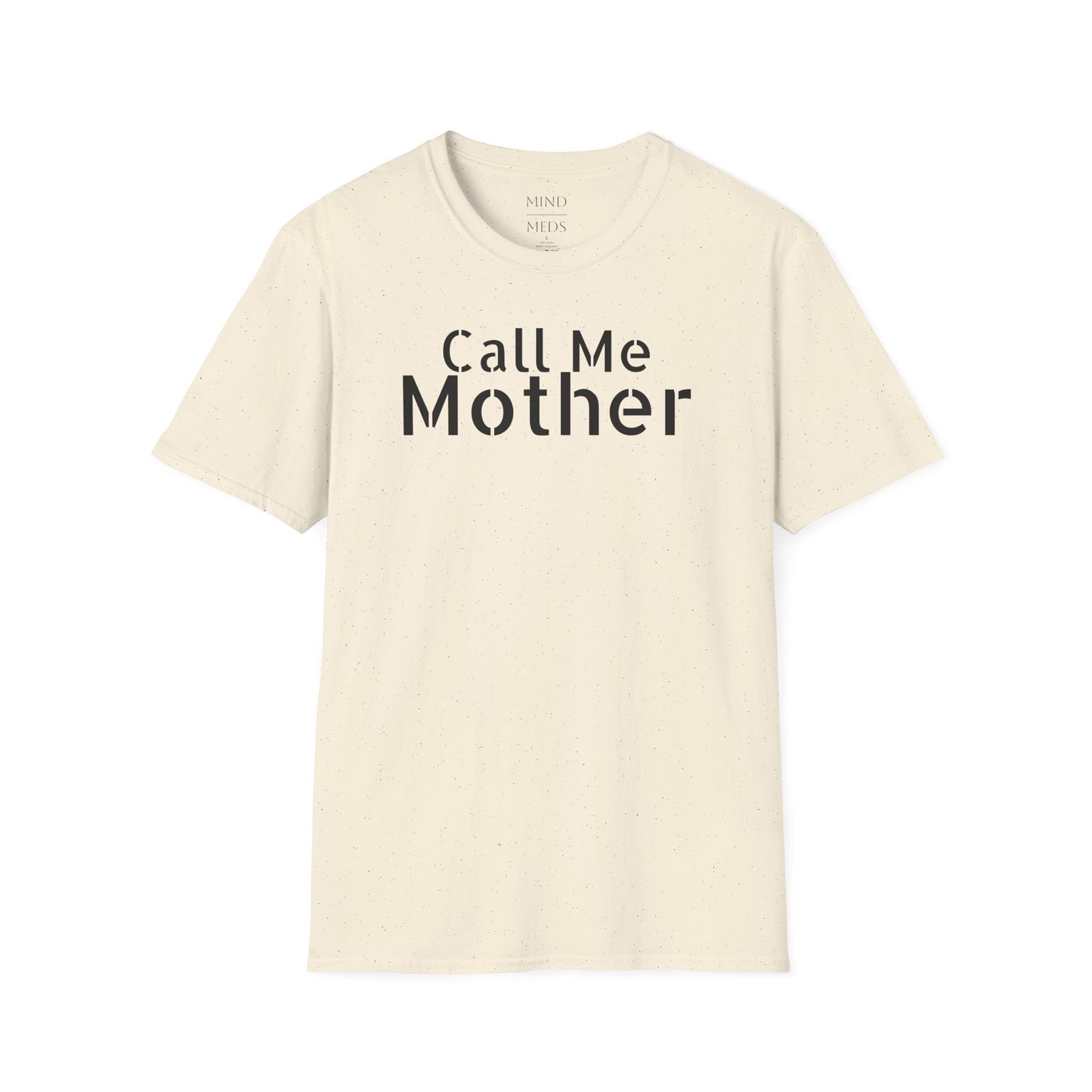 Call Me Mother Unisex Softstyle T-Shirt - Vibrant Rainbow Art for Moms