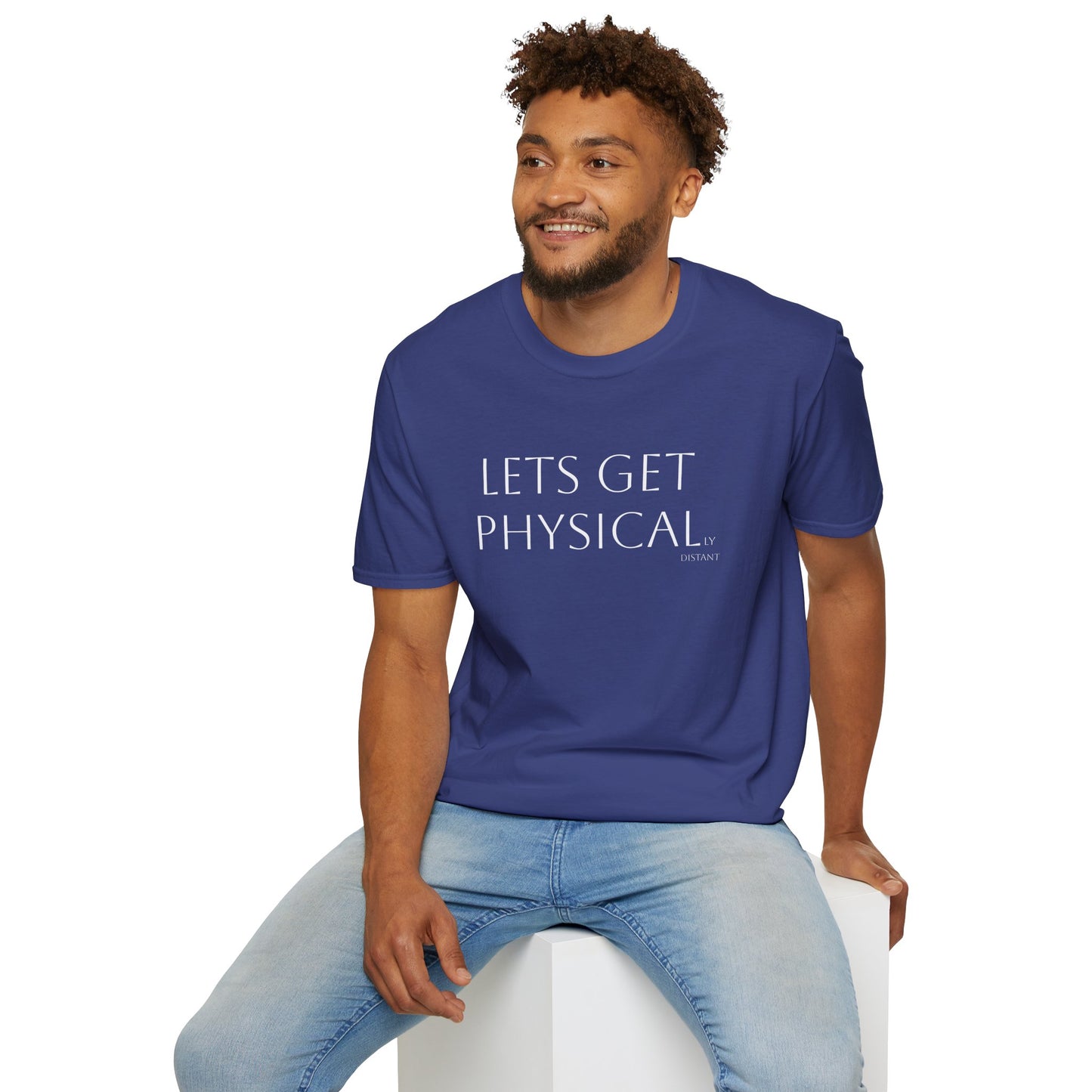 Unisex Softstyle T-Shirt - 'Let's Get Physical' - Motivational Fitness Tee