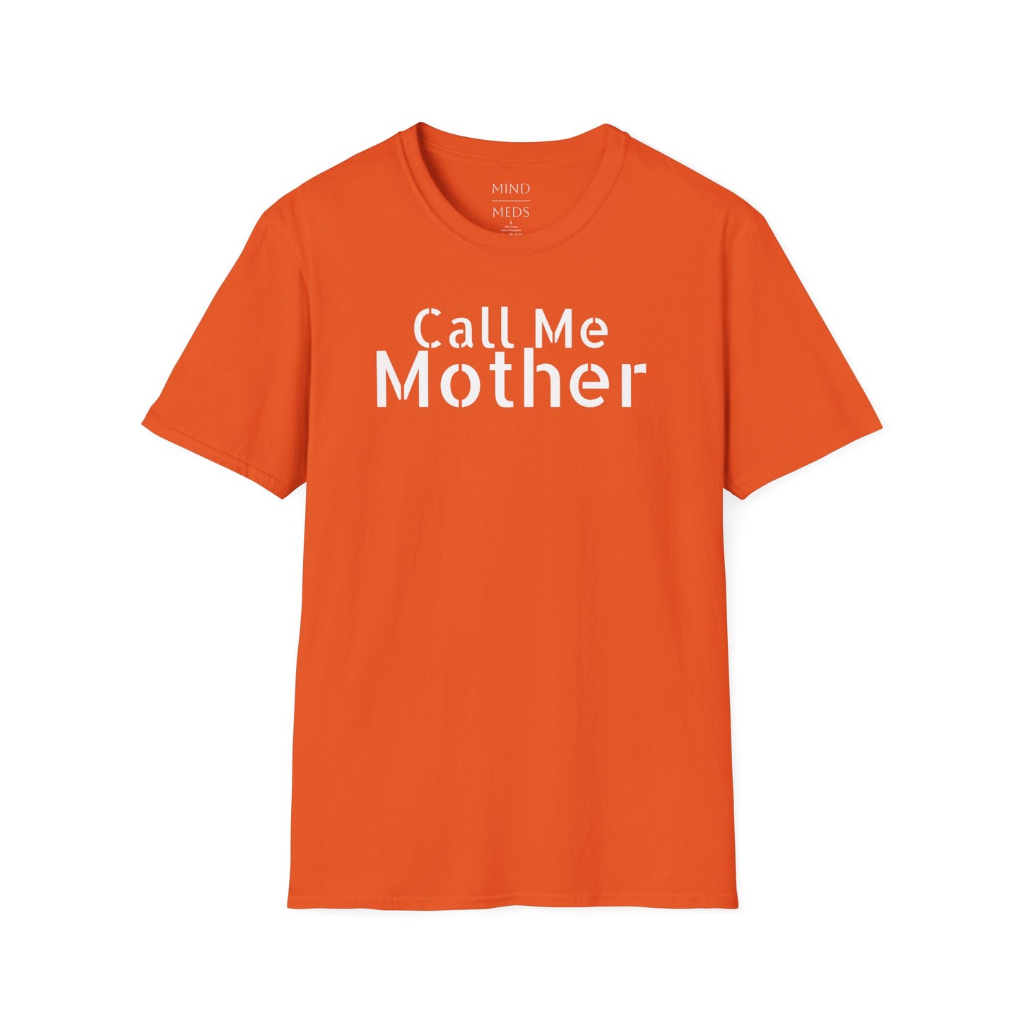 Call Me Mother Unisex Softstyle T-Shirt - Vibrant Rainbow Art for Moms